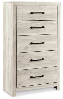 Cambeck Whitewash Queen Panel Storage Bedroom Set with Dresser, Mirror, 2 Chests and 2 Nightstands (Online Special Price) - Ornate Home