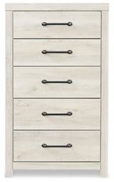 Cambeck Whitewash Queen Panel Storage Bedroom Set with Dresser, Mirror, 2 Chests and 2 Nightstands - Ornate Home