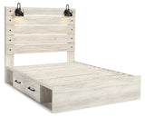 Cambeck Whitewash Queen Storage Bedroom Set with Chest and Nightstand (Online Special Price) - Ornate Home
