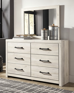 Cambeck Whitewash Twin Panel Bed, Dresser and Mirror - Ornate Home