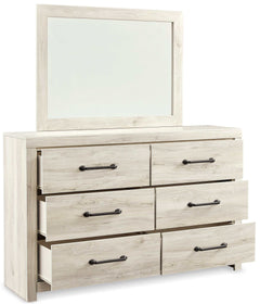 Cambeck Whitewash Twin Panel Bedroom Set w/ 2 Storage Drawers - Ornate Home