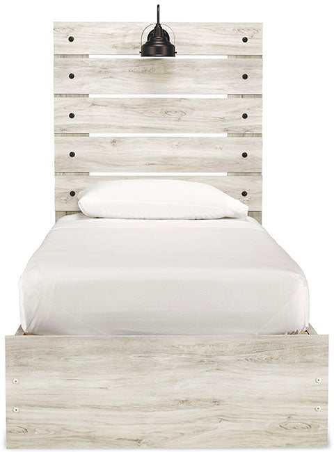 Cambeck Whitewash Twin Panel Bedroom Set w/ 4 Storage Drawers (Online Special Price) - Ornate Home