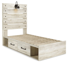 Cambeck Whitewash Twin Panel Bedroom Set with Dresser, Chest and Nightstand - Ornate Home