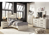Cambeck Whitewash Twin Panel Bedroom Set with Dresser, Mirror, Chest, and Nightstand (Online Special Price) - Ornate Home