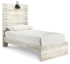 Cambeck Whitewash Twin Panel Bedroom Set with Dresser, Mirror, Chest, and Nightstand - Ornate Home