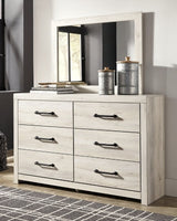 Cambeck Whitewash Twin Panel Bedroom Set with Dresser, Mirror, Chest, and Nightstand - Ornate Home