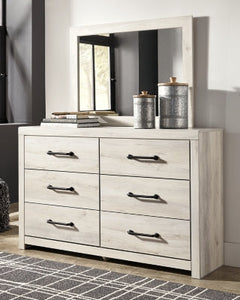 Cambeck Whitewash Twin Panel Bedroom Set with Dresser, Mirror, Chest, and Nightstand - Ornate Home