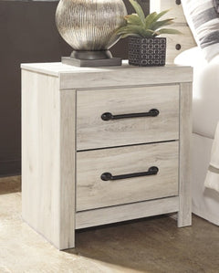 Cambeck Whitewash Twin Panel Bedroom Set with Dresser, Mirror, Chest, and Nightstand - Ornate Home