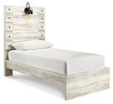 Cambeck Whitewash Twin Panel Bedroom Set with Dresser, Mirror and Nightstand - Ornate Home