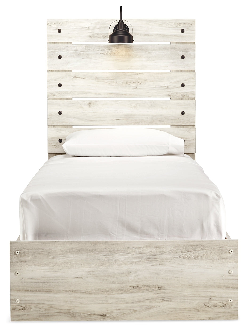 Cambeck Whitewash Twin Panel Bedroom Set with Dresser and Nightstand - Ornate Home