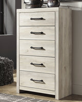 Cambeck Whitewash Twin Panel Bedroom Set with Storage, Dresser, Mirror, Chest and 2 Nightstands (Online Special Price) - Ornate Home
