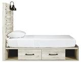 Cambeck Whitewash Twin Storage Bedroom Set with Dresser, Mirror and Nightstand (Online Special Price) - Ornate Home