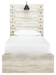 Cambeck Whitewash Twin Storage Bedroom Set with Dresser, Mirror and Nightstand - Ornate Home