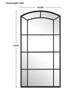 Camber Black Oversized Arch Mirror - Ornate Home