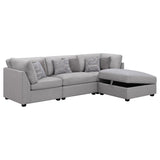 Cambria Grey 4-piece Modular Sectional Sofa - Ornate Home