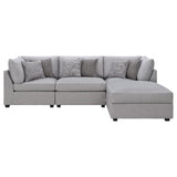 Cambria Grey 4-piece Modular Sectional Sofa - Ornate Home