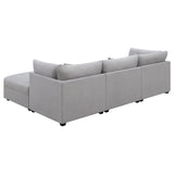 Cambria Grey 4-piece Modular Sectional Sofa - Ornate Home