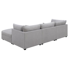 Cambria Grey 4-piece Modular Sectional Sofa - Ornate Home