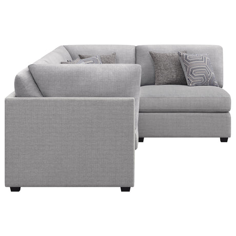 Cambria Grey 4-piece Modular Sectional Sofa - Ornate Home