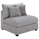 Cambria Grey 4-piece Modular Sectional Sofa - Ornate Home
