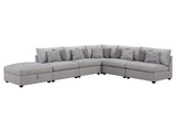 Cambria Grey 6-piece Modular Sectional Sofa - Ornate Home
