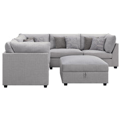 Cambria Grey 6-piece Modular Sectional Sofa - Ornate Home