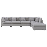Cambria Grey 6-piece Modular Sectional Sofa - Ornate Home