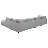 Cambria Grey 6-piece Modular Sectional Sofa - Ornate Home
