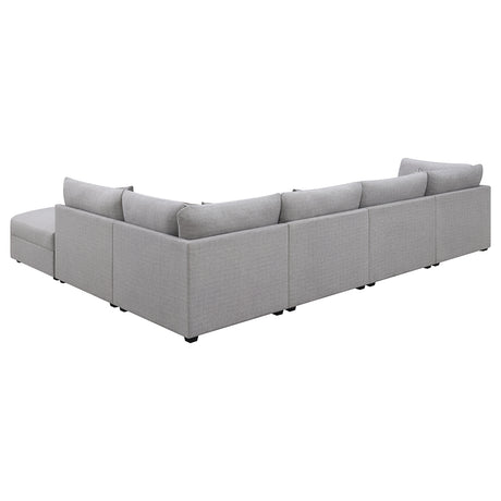 Cambria Grey 6-piece Modular Sectional Sofa - Ornate Home