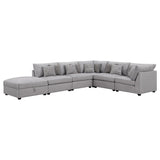 Cambria Grey 6-piece Modular Sectional Sofa - Ornate Home