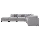 Cambria Grey 6-piece Modular Sectional Sofa - Ornate Home