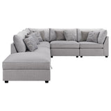 Cambria Grey 6-piece Modular Sectional Sofa - Ornate Home