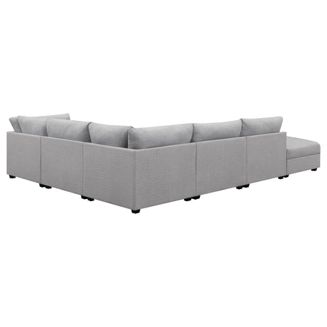 Cambria Grey 6-piece Modular Sectional Sofa - Ornate Home