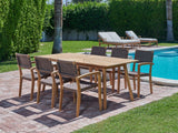 Cambria Rectangular Teak Outdoor Dining Table - Ornate Home