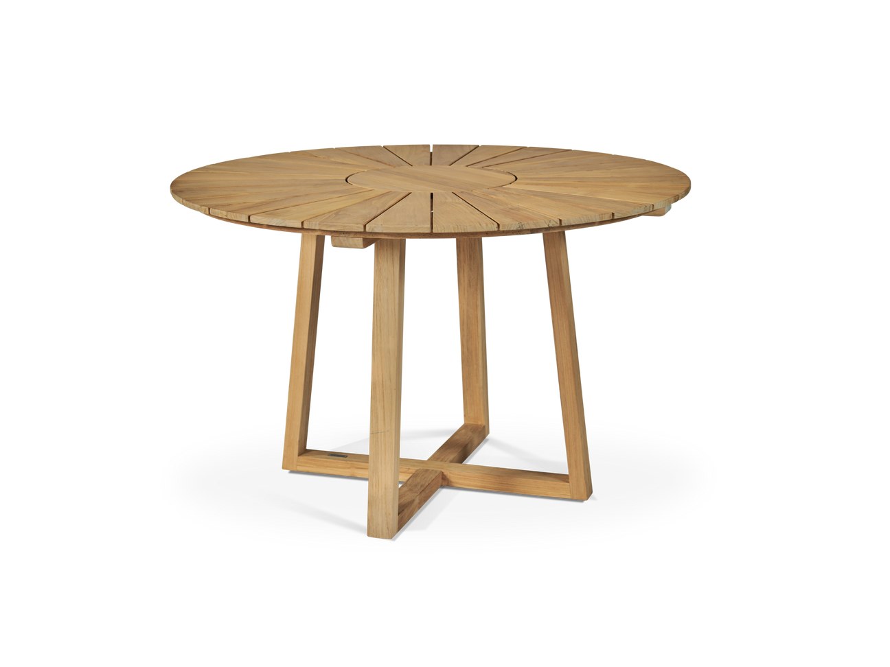 Cambria Round Teak Outdoor Dining Table - Ornate Home