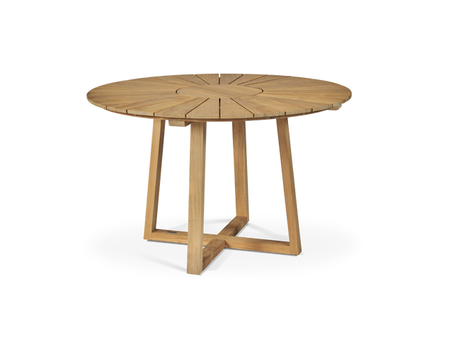 Cambria Round Teak Outdoor Dining Table - Ornate Home