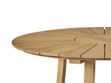 Cambria Round Teak Outdoor Dining Table - Ornate Home