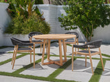 Cambria Round Teak Outdoor Dining Table - Ornate Home