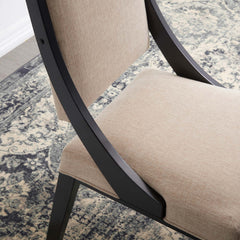 Cambridge Beige Upholstered Fabric Dining Chairs (Set of 2) - Ornate Home