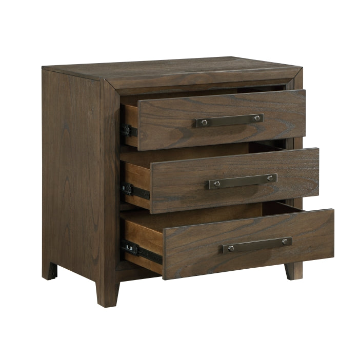 Cambridge Dark Walnut Nightstand - Ornate Home