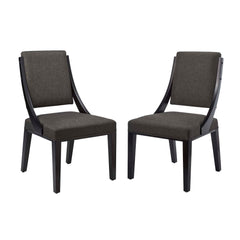 Cambridge Gray Upholstered Fabric Dining Chairs (Set of 2) - Ornate Home