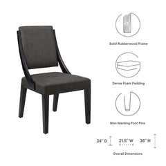 Cambridge Gray Upholstered Fabric Dining Chairs (Set of 2) - Ornate Home