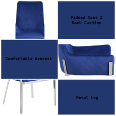 Cambrie Blue Dining Chair (Set of 2) - Ornate Home