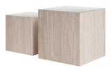Cambro Stone Beige Coffee Table Set (2-Piece) - Ornate Home