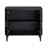 Camden Black Two Door Cabinet - Ornate Home