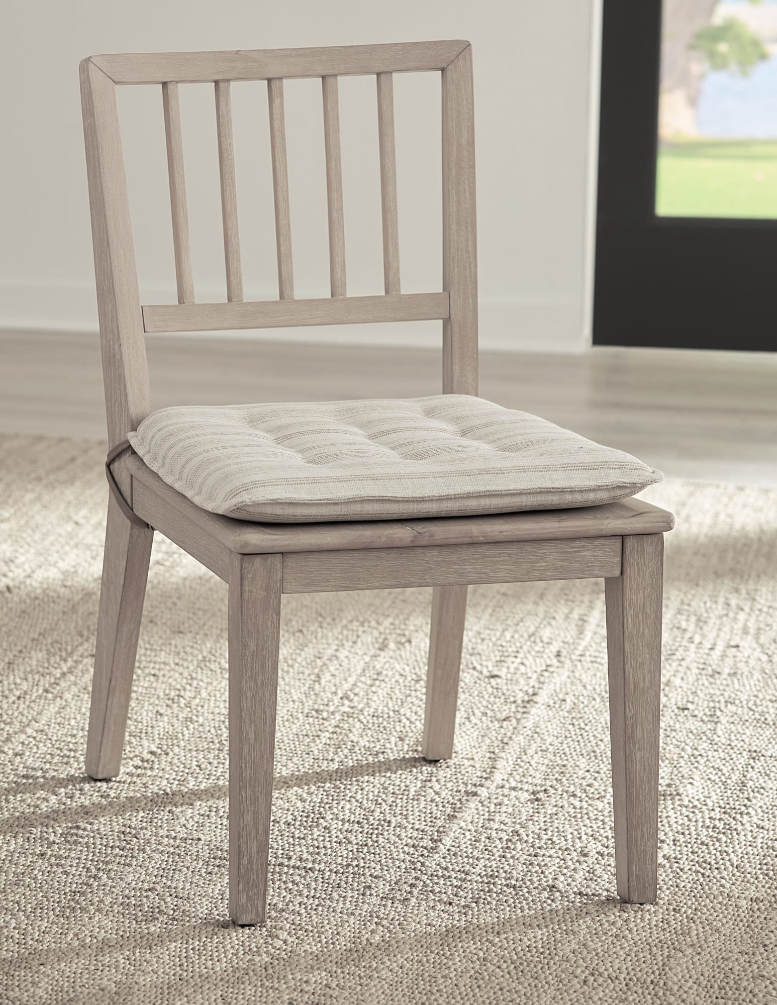 Camden Chai/Oat Wood Dining Chair with Detachable Cushion (Set of 2) - Ornate Home