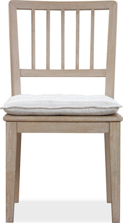 Camden Chai/Oat Wood Dining Chair with Detachable Cushion (Set of 2) - Ornate Home