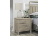 Camden Chai Three Drawer Oak Wood Nightstand - Ornate Home