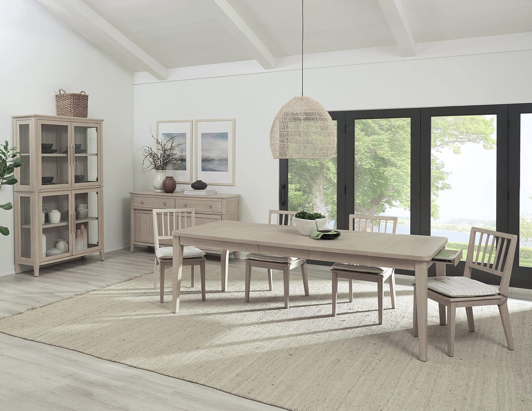 Camden Chai Two Drawer Extendable Dining Table - Ornate Home