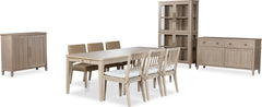 Camden Chai Two Drawer Extendable Dining Table - Ornate Home